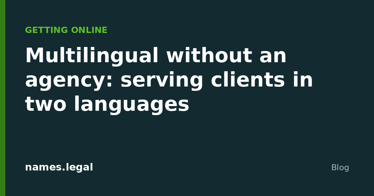 Multilingue senza agenzia: servire i clienti in due lingue