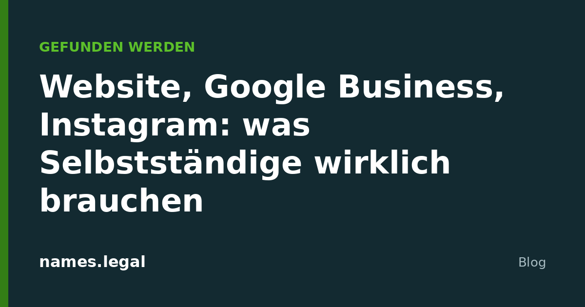 Site, Google Business, Instagram: do que um independente precisa mesmo